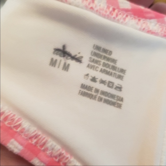 Aerie Tie High Gingham Pink Bikini - Picture 5 of 6